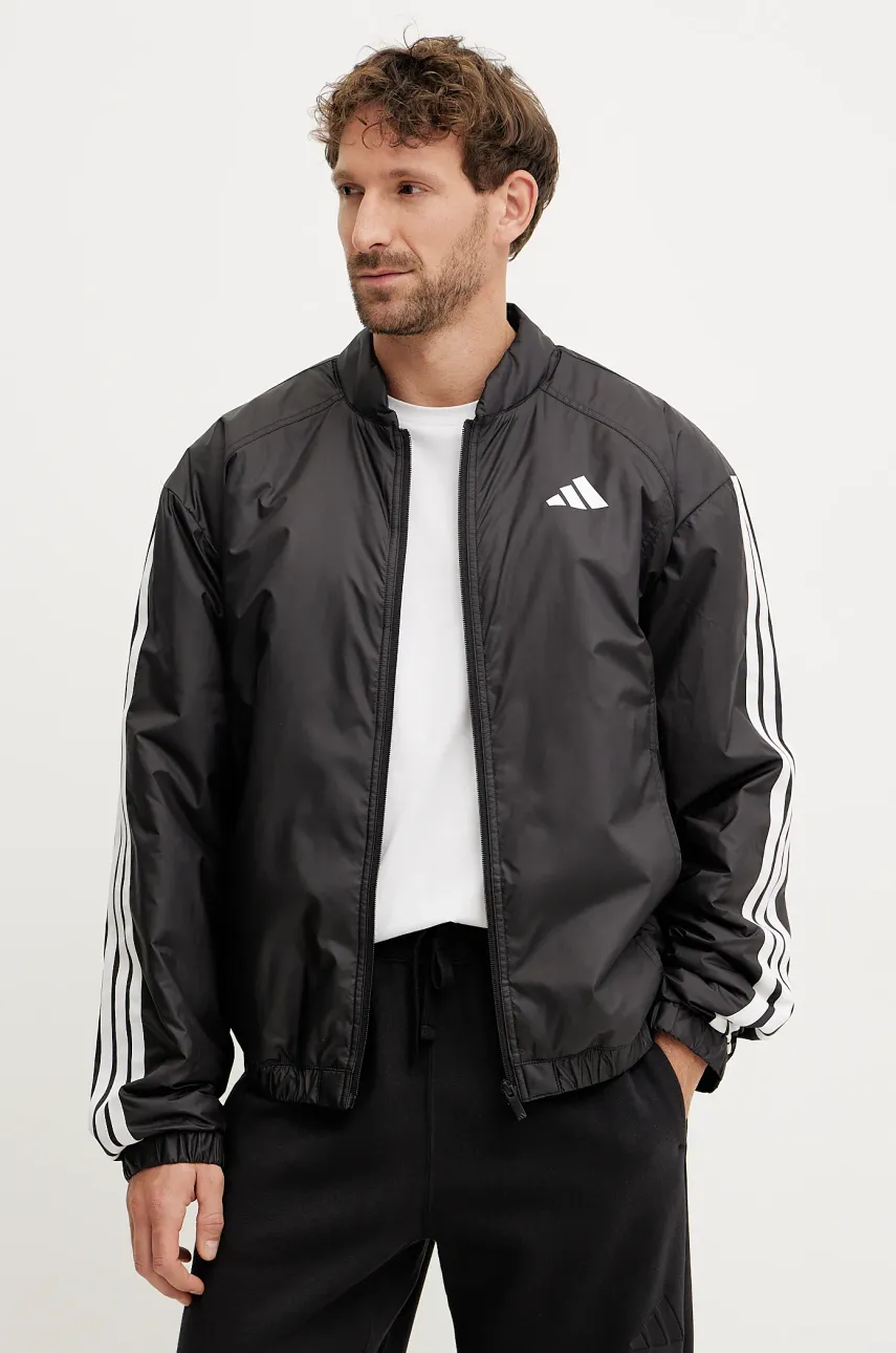 Μπουφάν adidas Essential χρώμα: μαύρο, JD1294