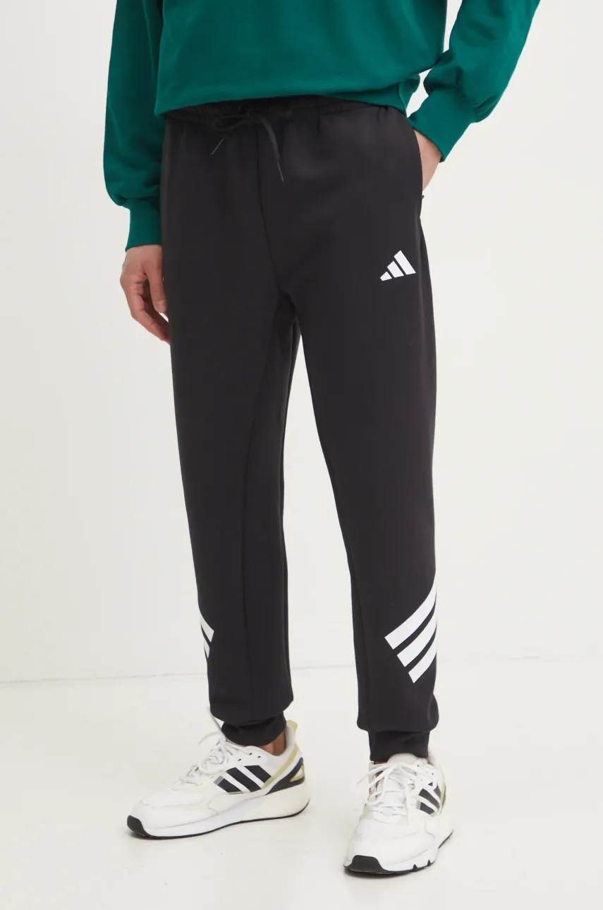 Παντελόνι φόρμας adidas Future Icons χρώμα: μαύρο, JD4863