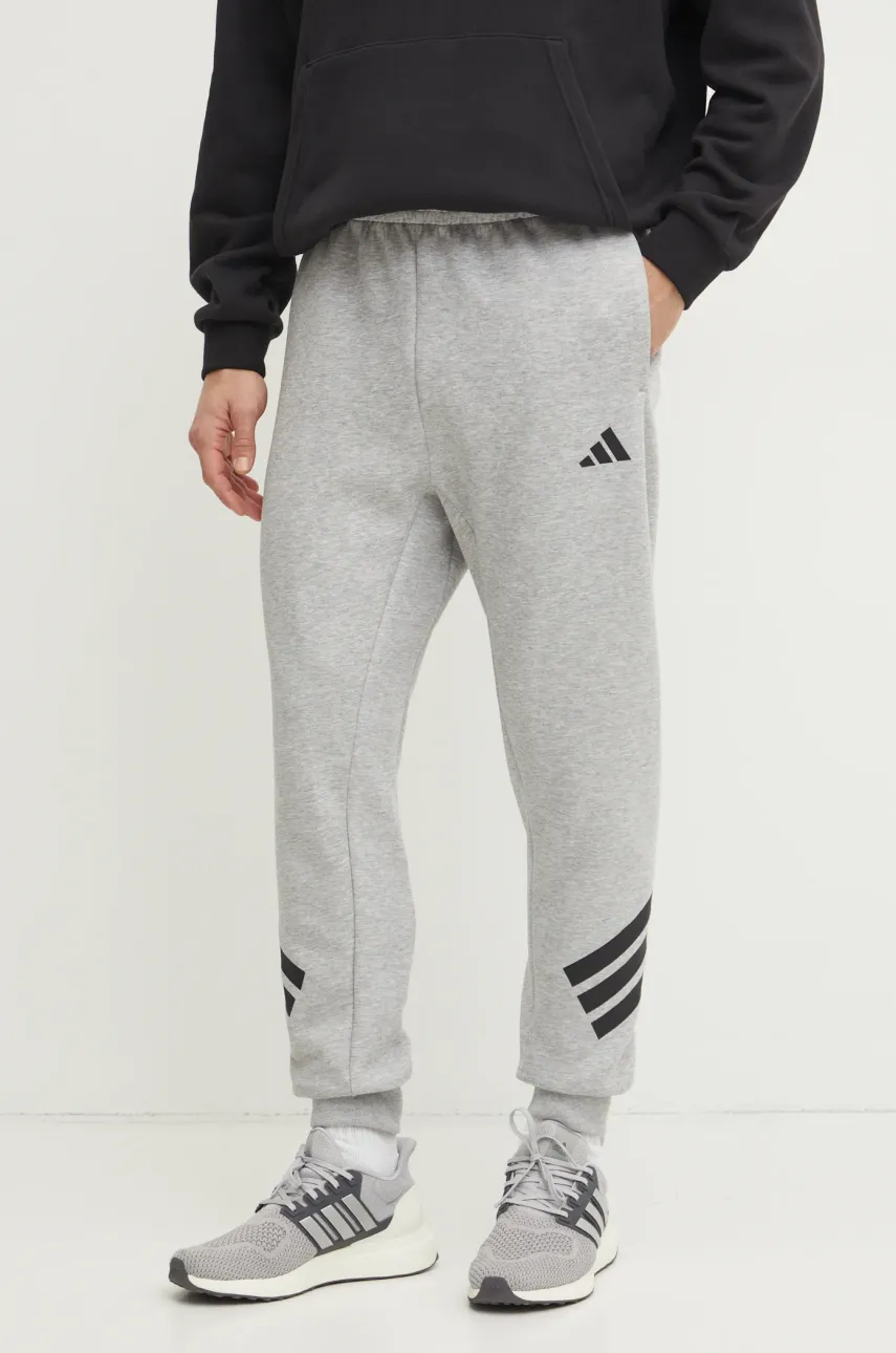 Παντελόνι φόρμας adidas Future Icons χρώμα: γκρι, JD4867