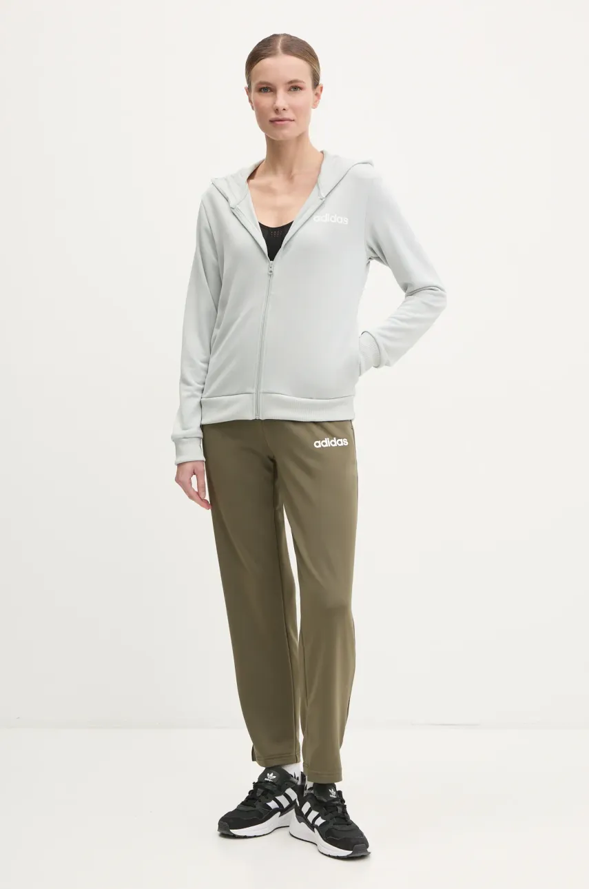 Φόρμα adidas LINEAR TS χρώμα: γκρι, JD2697