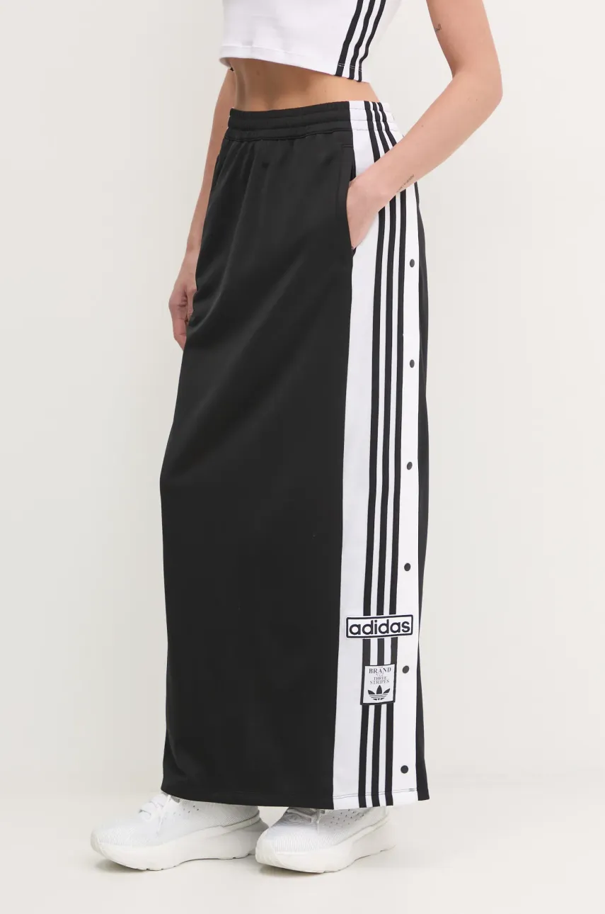 Φούστα adidas Originals Adibreak Adicolor Maxi Skirt χρώμα: μαύρο, JD0923