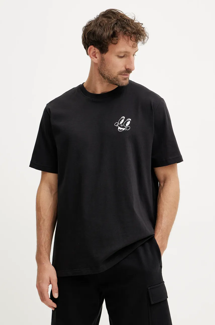 Βαμβακερό μπλουζάκι adidas Originals MBN TEE ανδρικό, χρώμα: μαύρο, JN7032