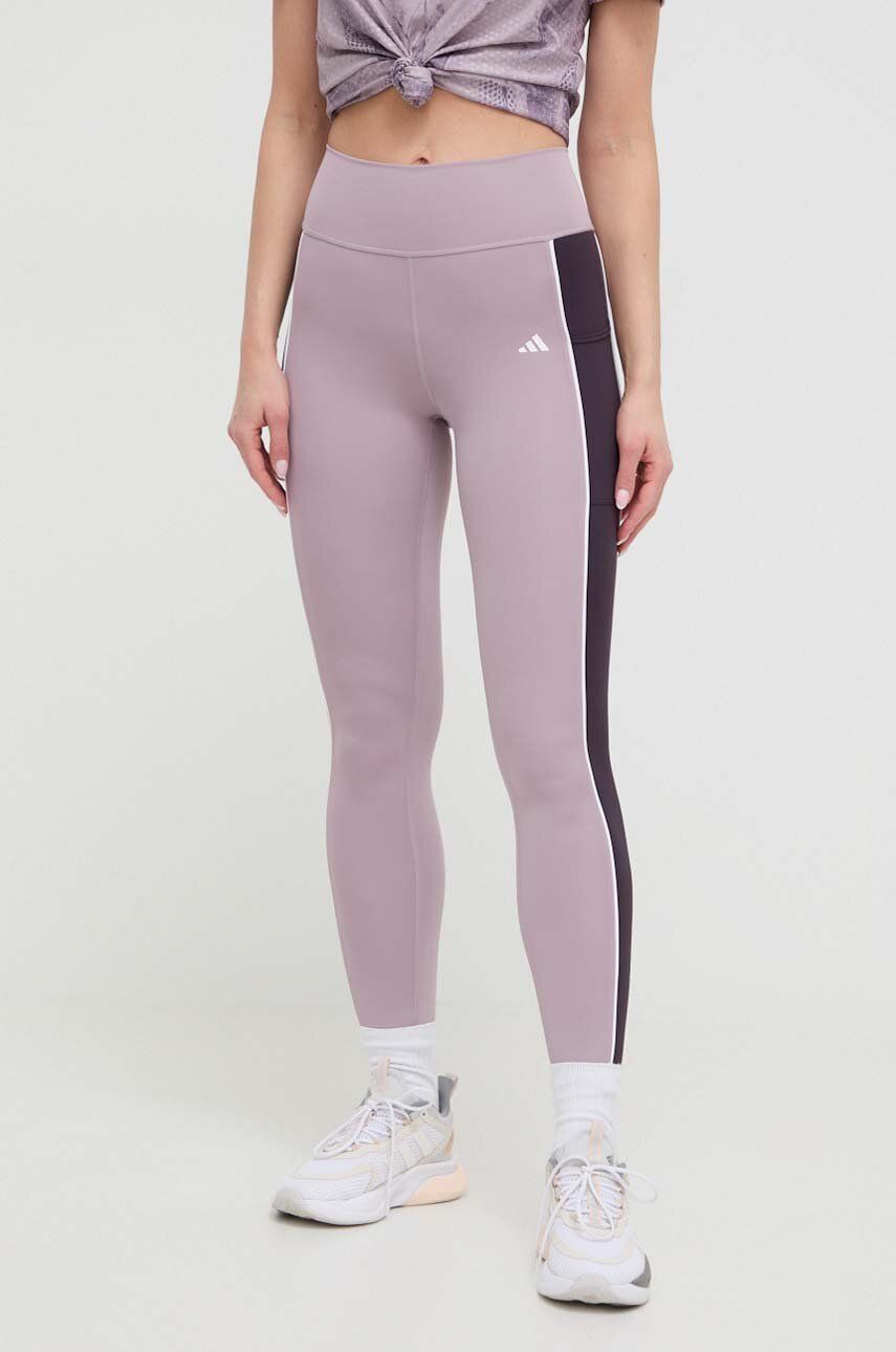 Κολάν προπόνησης adidas Performance Optime Optime χρώμα: μοβ IN5888