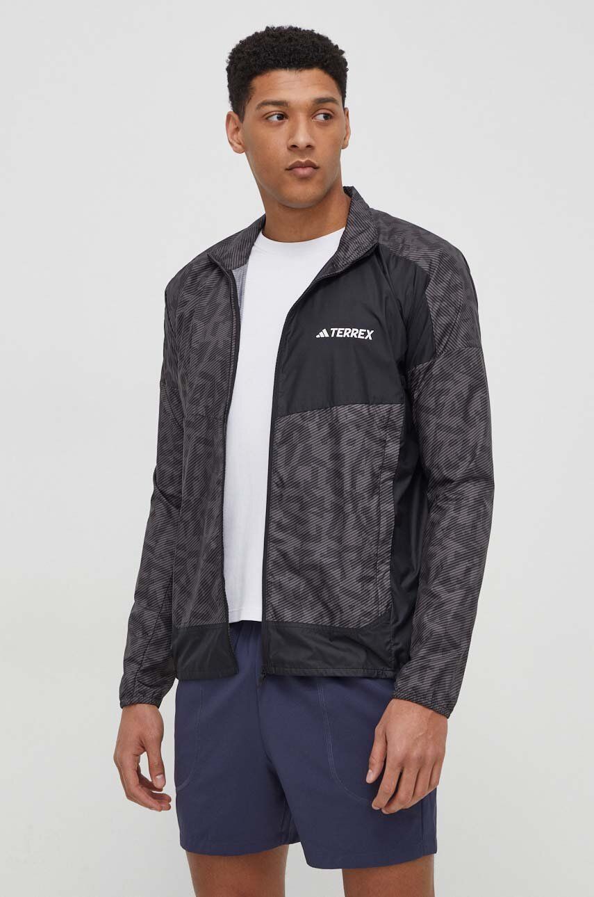 Αντιανεμικό adidas TERREX TERREX TERREX χρώμα: καφέ IN6726