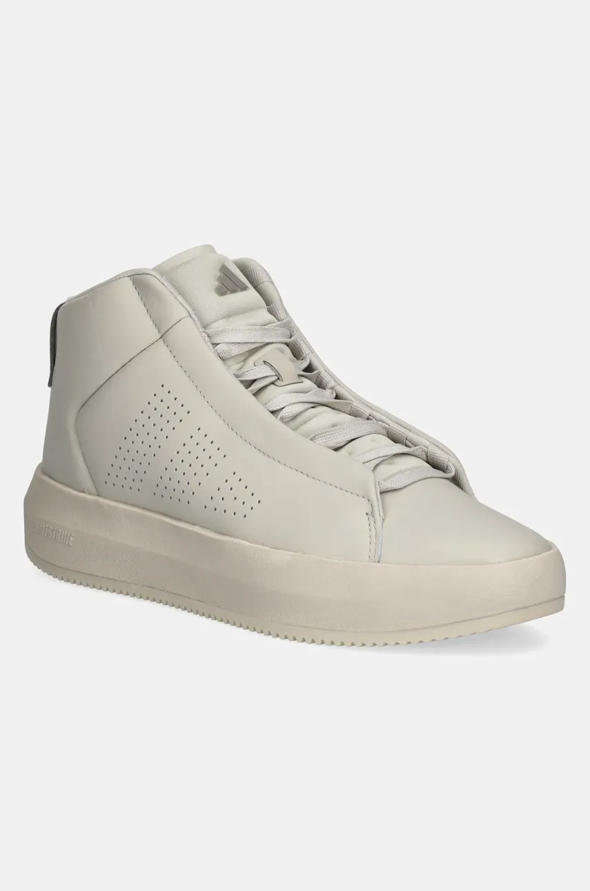 Δερμάτινα αθλητικά παπούτσια adidas x Mercedes χρώμα: γκρι, JR1059