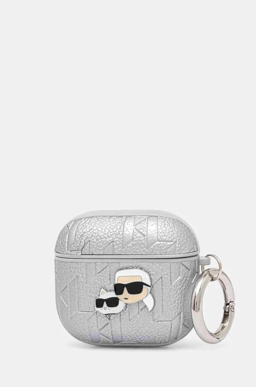 Θήκη για airpod Karl Lagerfeld AirPods 4 χρώμα: ασημί, KLA4PGKCPS