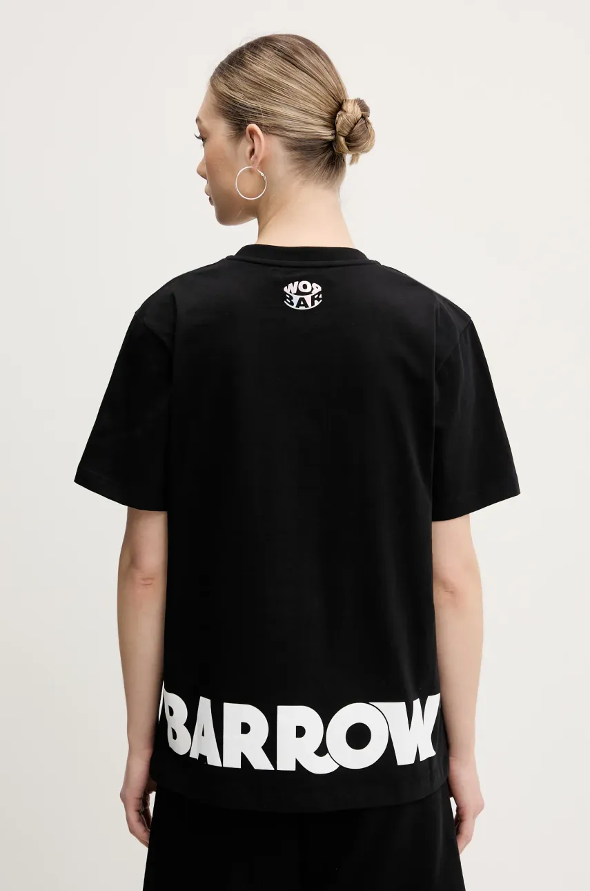 Βαμβακερό μπλουζάκι Barrow χρώμα: μαύρο, S5BWUATH087