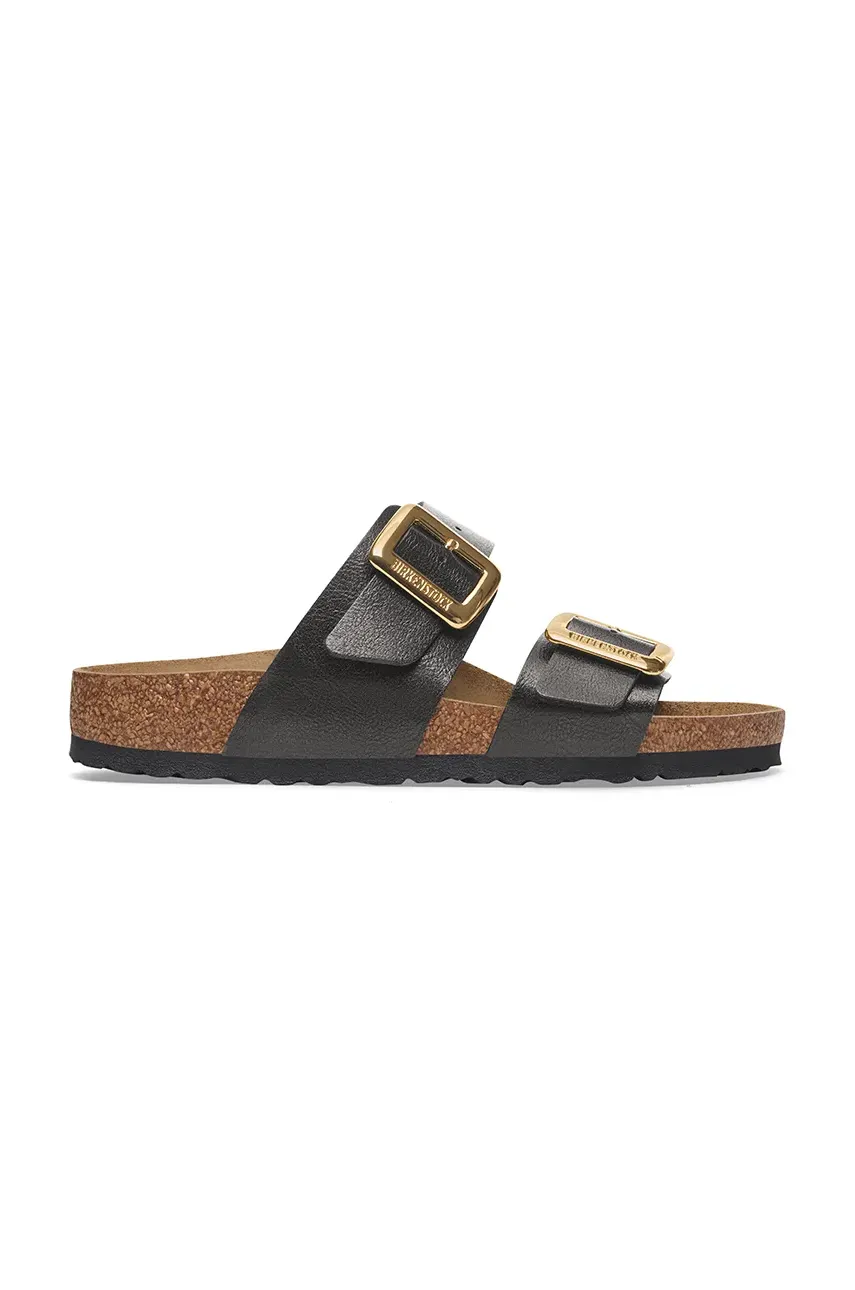 Παντόφλες Birkenstock Sydney Graceful Cushion Buckle χρώμα: μαύρο, 1029379