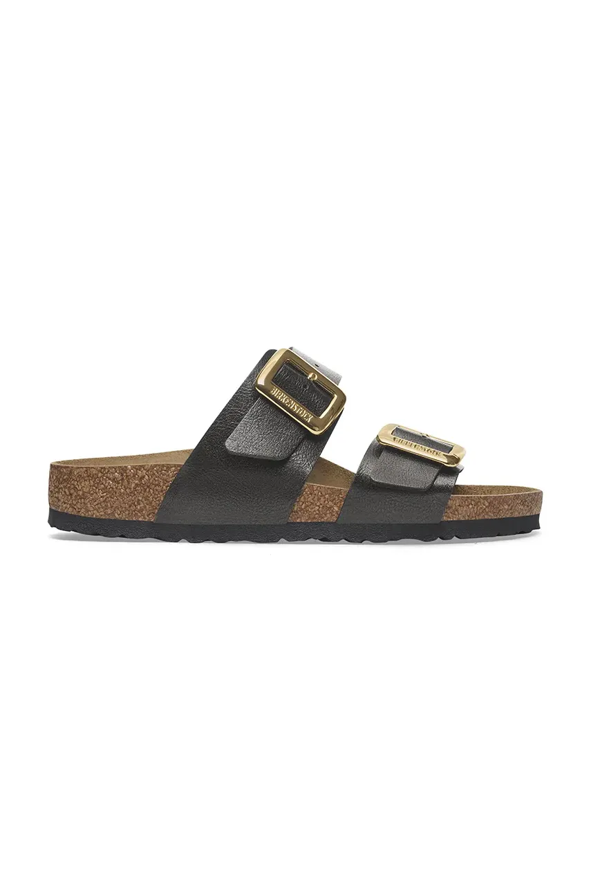 Παντόφλες Birkenstock Sydney Graceful Cushion Buckle χρώμα: μαύρο, 1029457