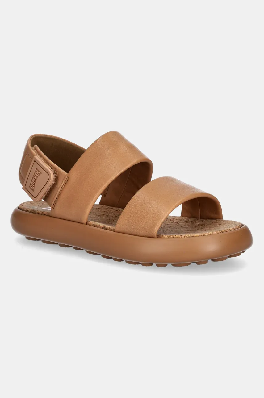 Δερμάτινα σανδάλια Camper Pelotas Flota Sandal χρώμα: καφέ, K201772-004