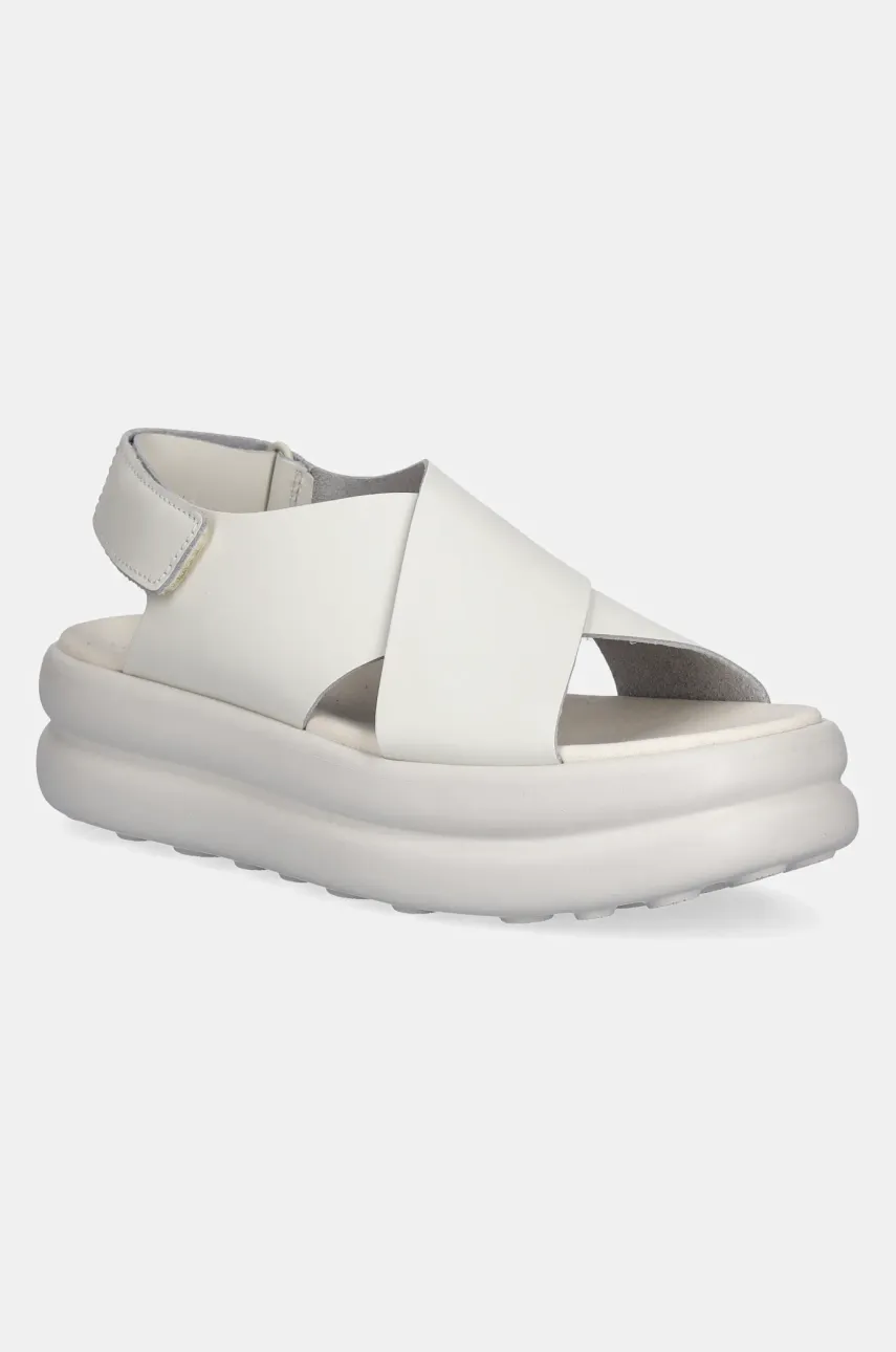 Δερμάτινα σανδάλια Camper Pelotas Flota Up χρώμα: άσπρο, K201727-002