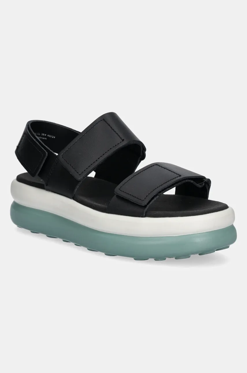 Δερμάτινα σανδάλια Camper Pelotas Flota Up χρώμα: μαύρο, K201728-005