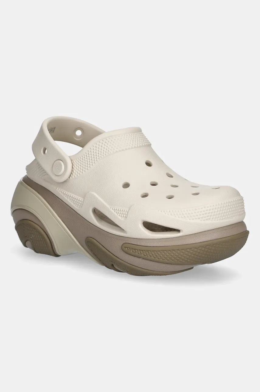 Παντόφλες Crocs Bubble Crush Clog χρώμα: καφέ, 210061.214
