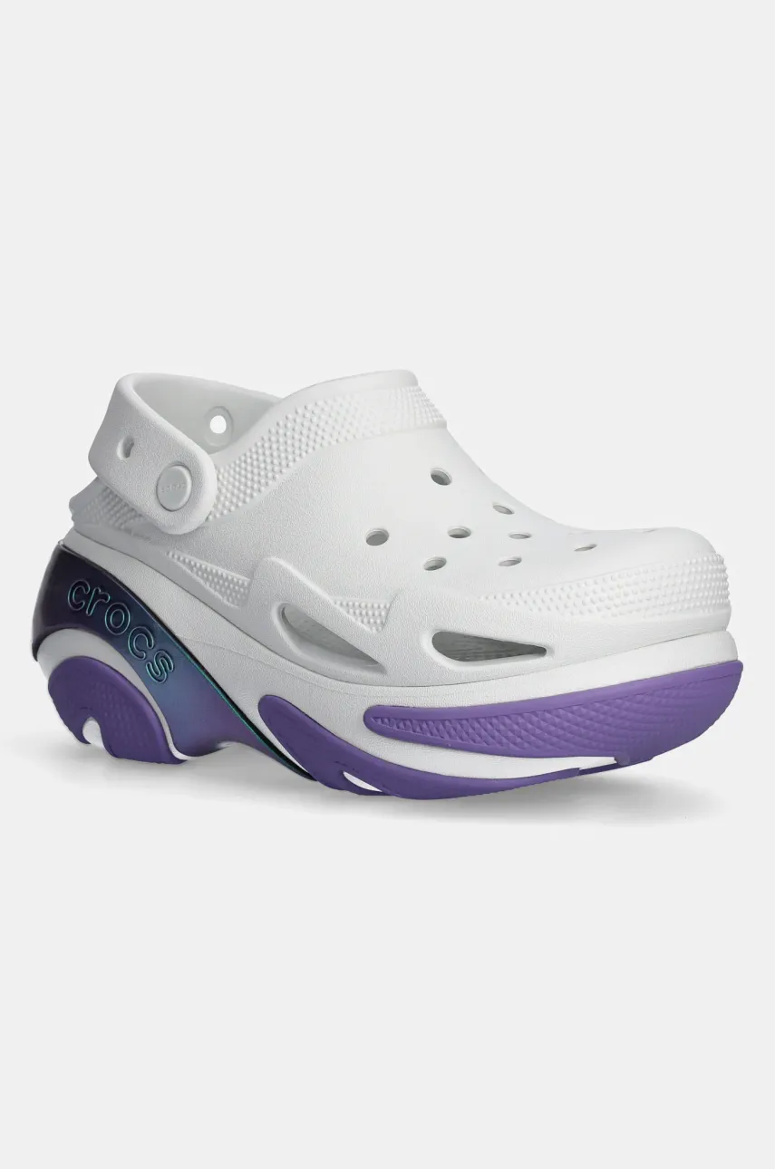 Παντόφλες Crocs Bubble Crush Reflector Clog χρώμα: άσπρο, 210743