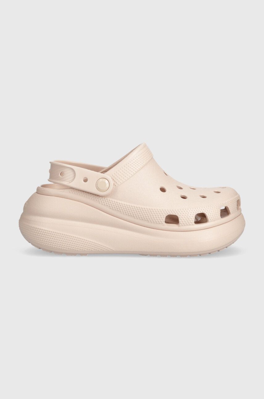 Παντόφλες Crocs Classic Crush Clog Classic Crush Clog χρώμα: ροζ, 207521 206121