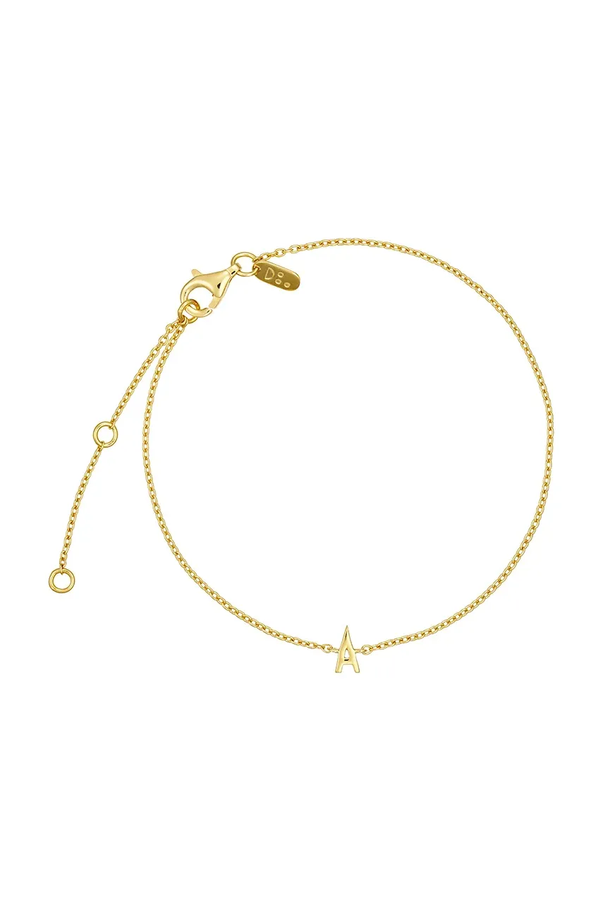 Βραχιόλι από επιχρυσωμένο ασήμι Design Letters 90501010A