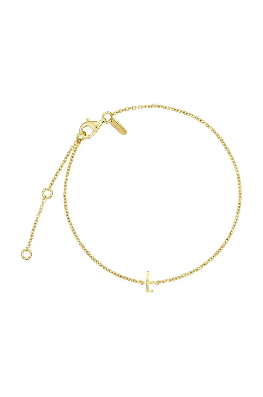 Βραχιόλι από επιχρυσωμένο ασήμι Design Letters 90501010L