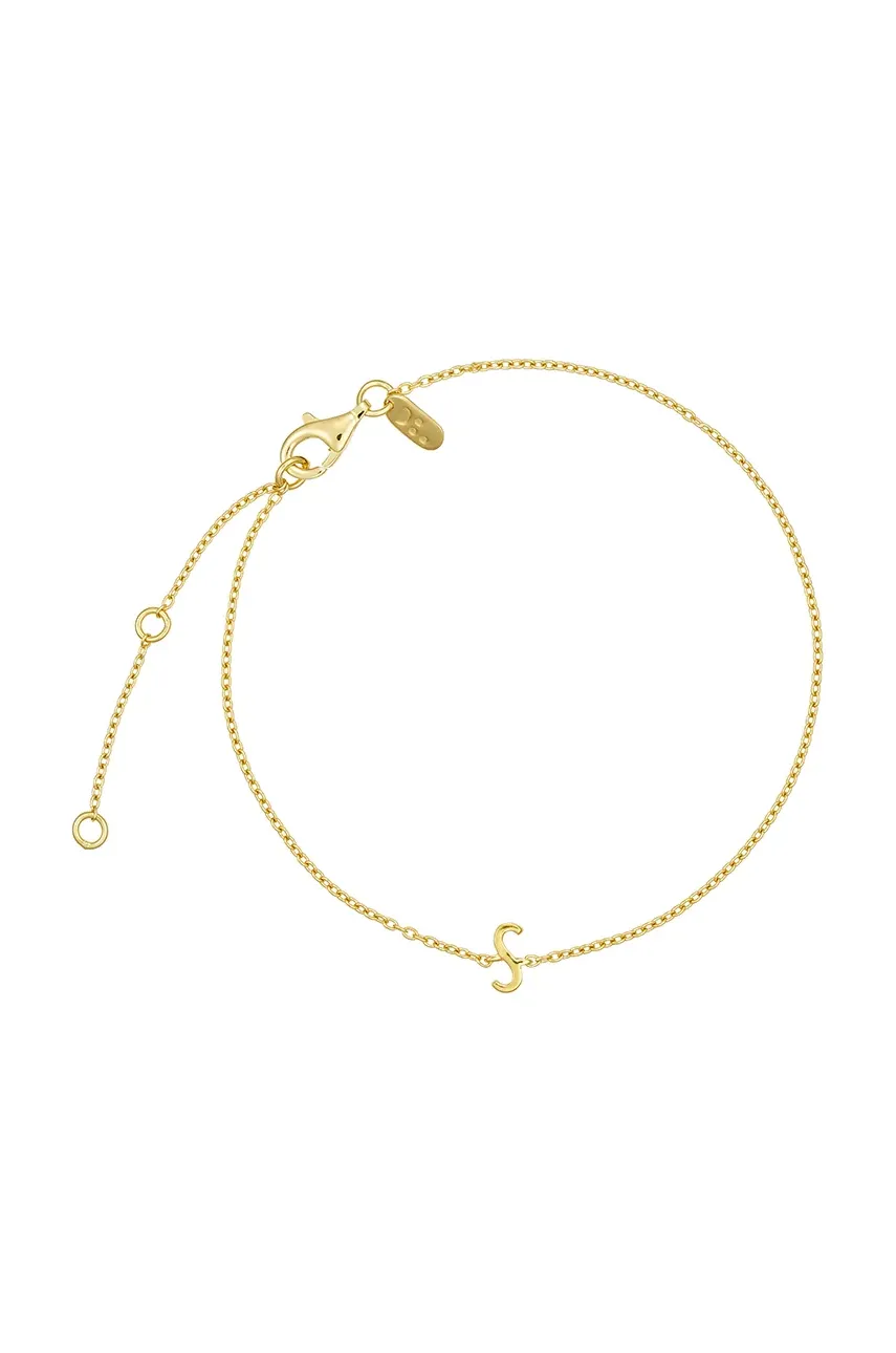 Βραχιόλι από επιχρυσωμένο ασήμι Design Letters 90501010S
