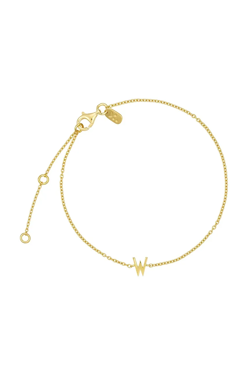Βραχιόλι από επιχρυσωμένο ασήμι Design Letters 90501010W