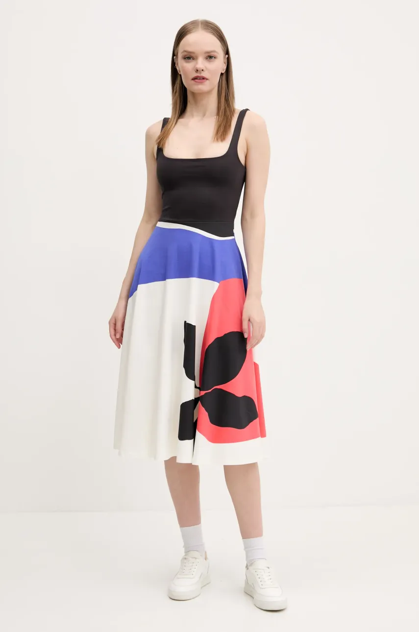 Φόρεμα Desigual ONDAS LACROIX χρώμα: μαύρο, 25SWVK41