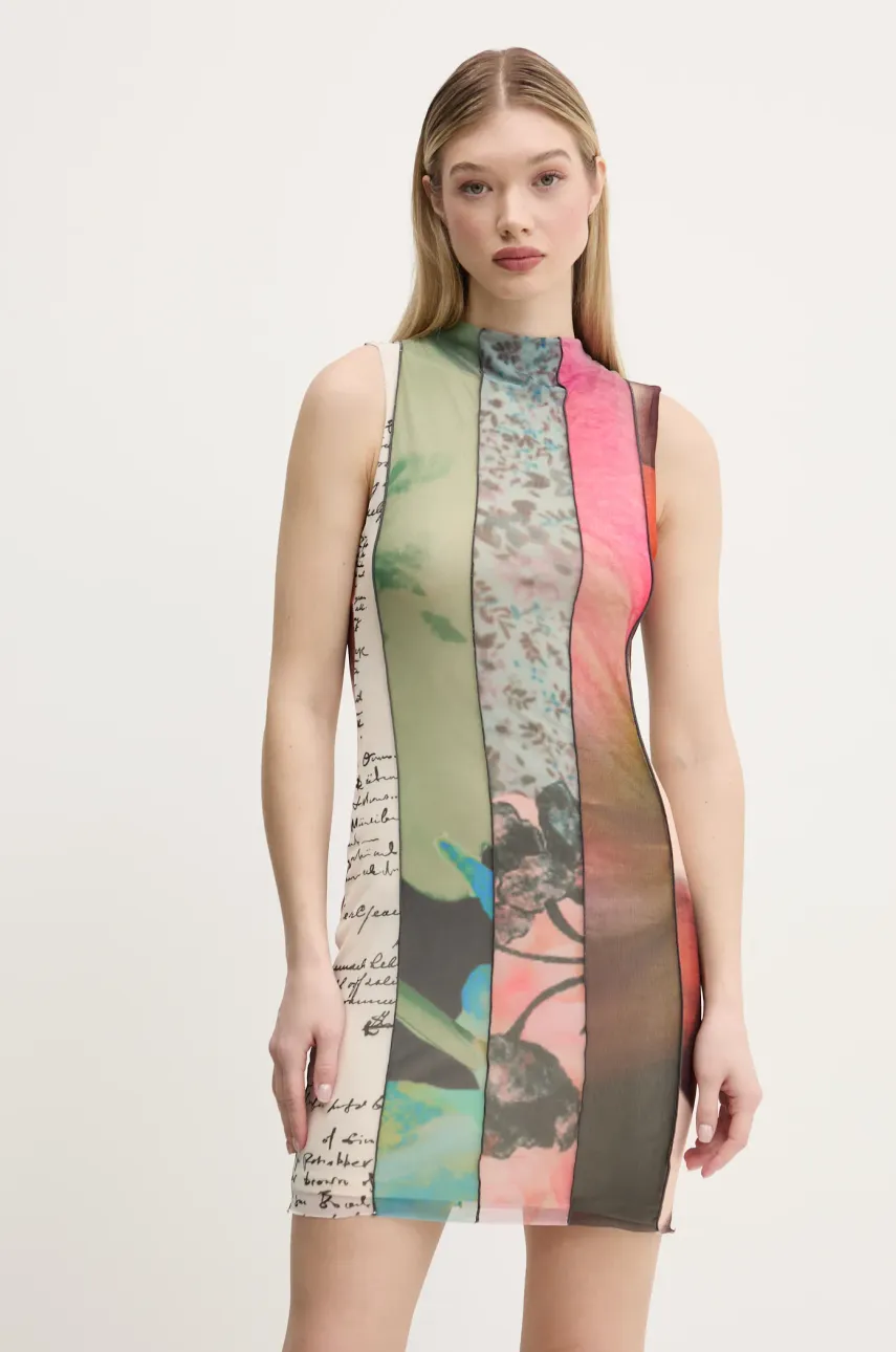 Φόρεμα Desigual ST. JOHNS χρώμα: πράσινο, 25SWVK01