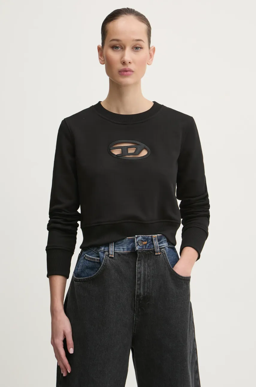 Μπλούζα Diesel F-SLIMMY-OD SWEAT-SHIRT χρώμα: μαύρο, A09931.0GRAC