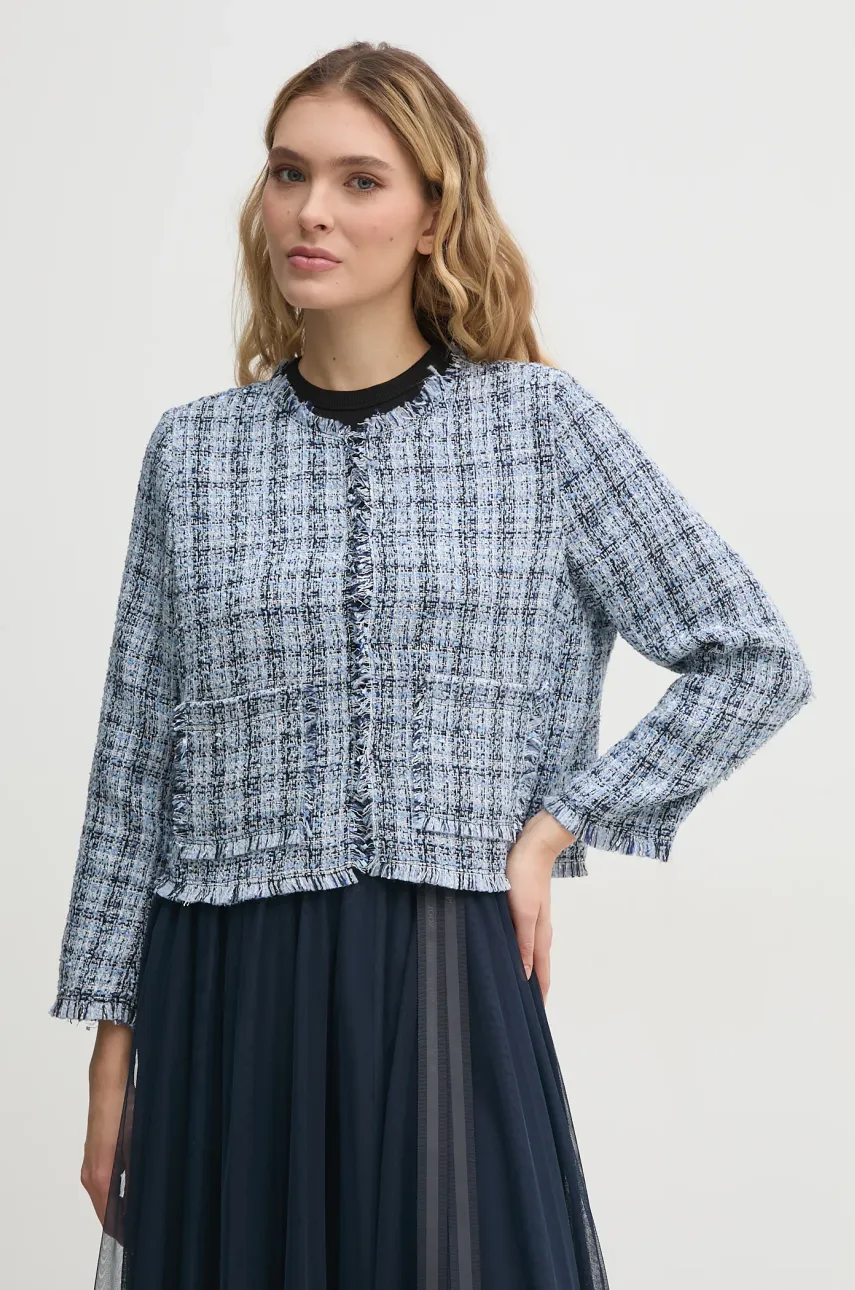 Μπουφάν Dkny χρώμα: μπλε, DJ4J6078
