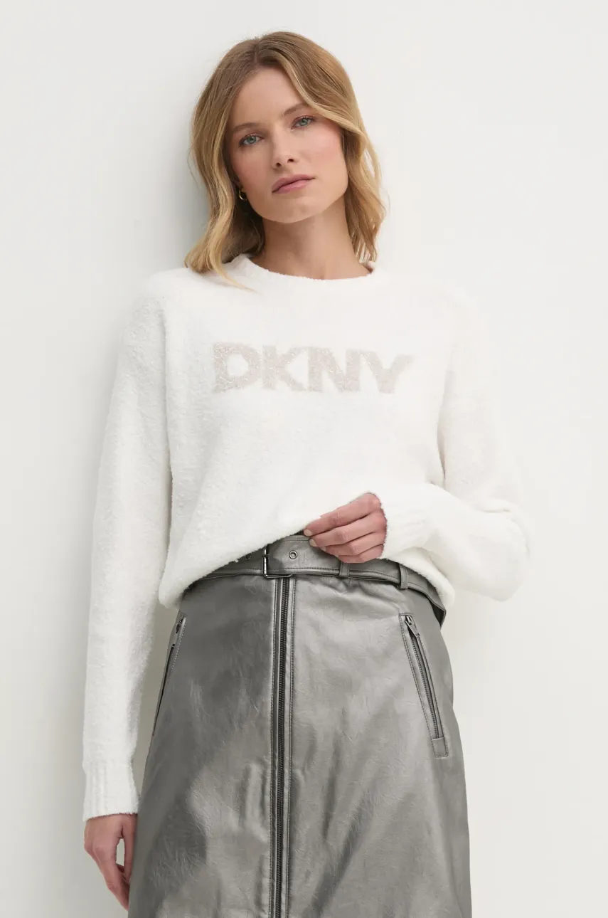 Πουλόβερ Dkny χρώμα: μπεζ, DJ4R0424