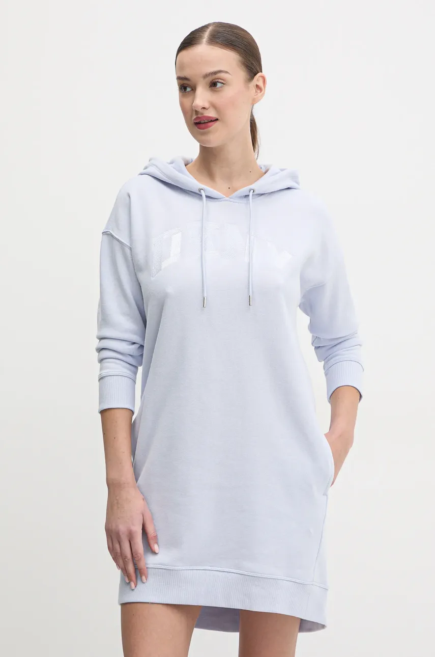 Φόρεμα Dkny χρώμα: μπλε, DP5D4885