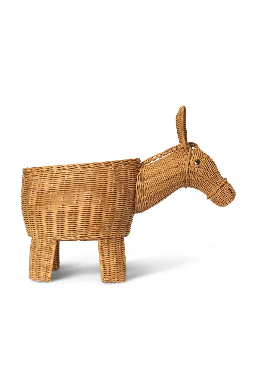 Καλάθι αποθήκευσης ferm LIVING Donkey χρώμα: μπεζ