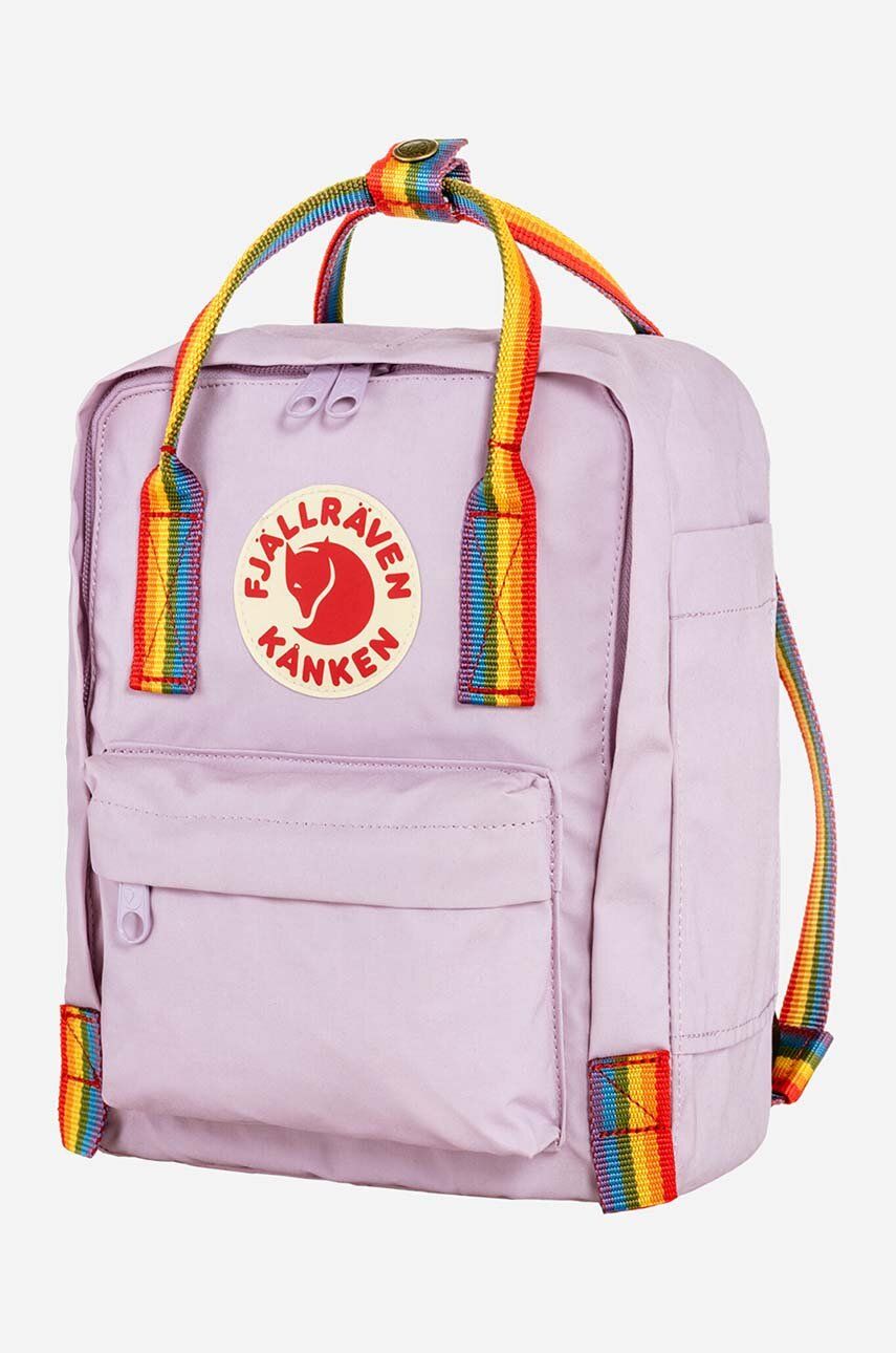 Σακίδιο πλάτης Fjallraven Kanken Rainbow Mini NHL Pittsburgh Penguins Kanken Rainbow Mini χρώμα: μοβ H-MVPSP15WBP-QL F23621