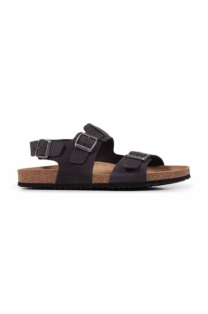 Σανδάλια σουέτ Geox U SANDAL GHITA A χρώμα: μαύρο, U159VA 00032 C9999