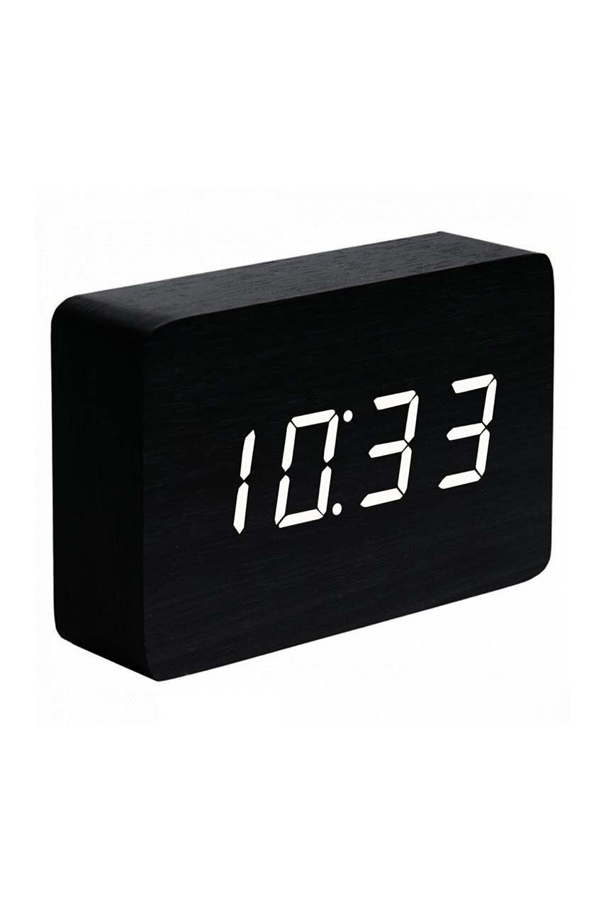 Όρθιο ρολόι Gingko Design Brick Black Click Clock