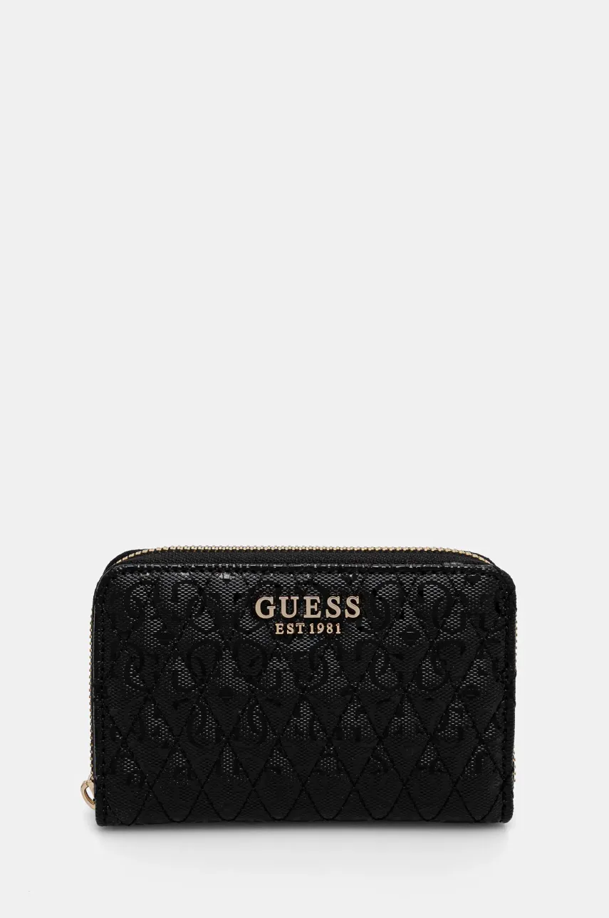 Πορτοφόλι Guess BETULA χρώμα: μαύρο, SWGG96 26140