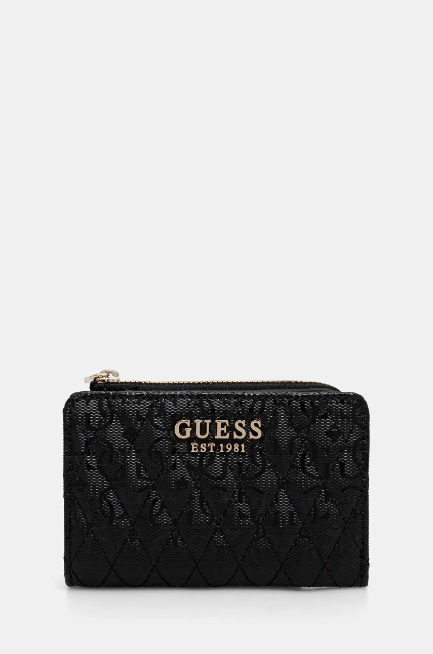 Πορτοφόλι Guess BETULA χρώμα: μαύρο, SWGG96 26156