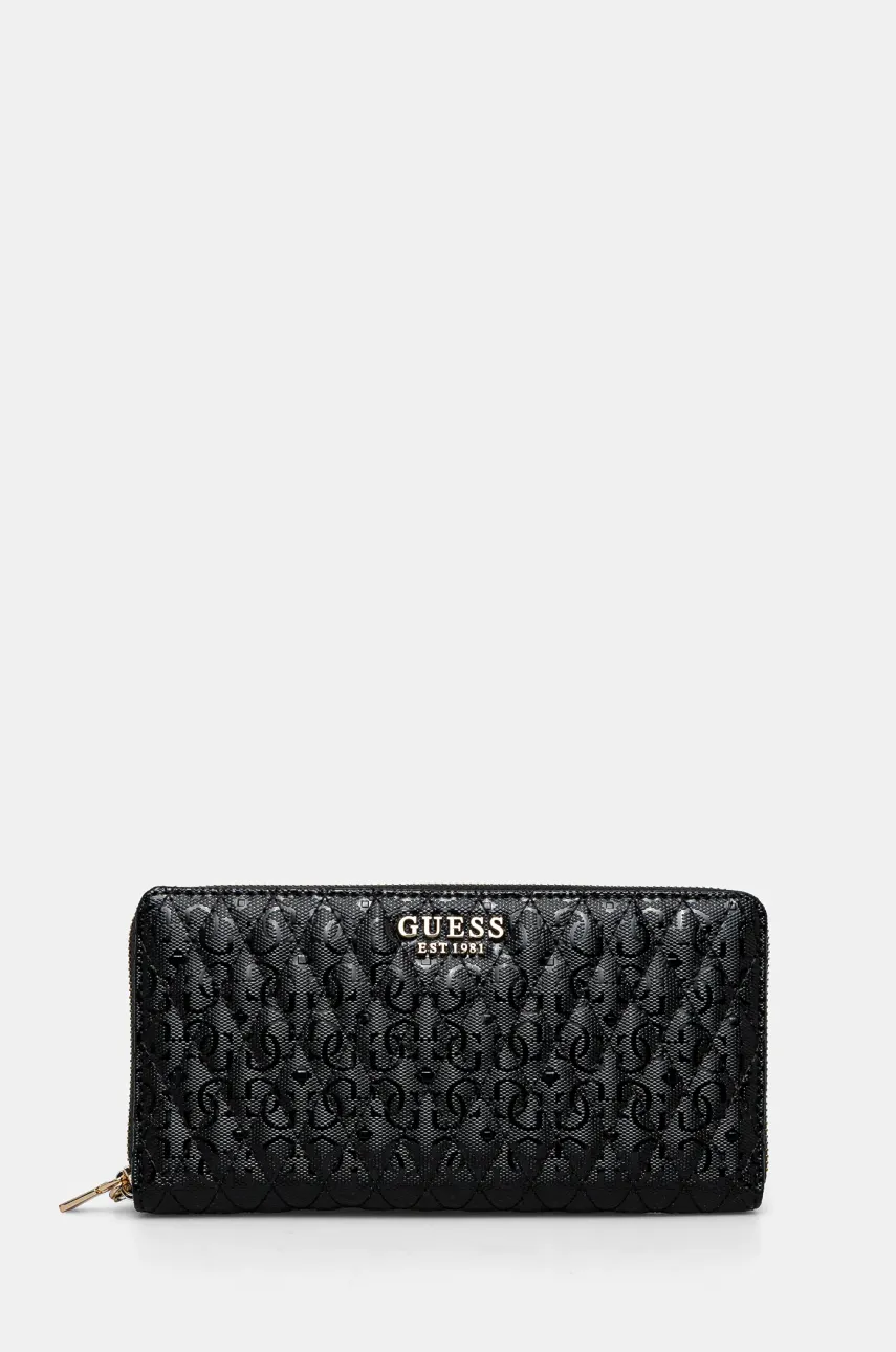 Πορτοφόλι Guess BETULA χρώμα: μαύρο, SWGG96 26163