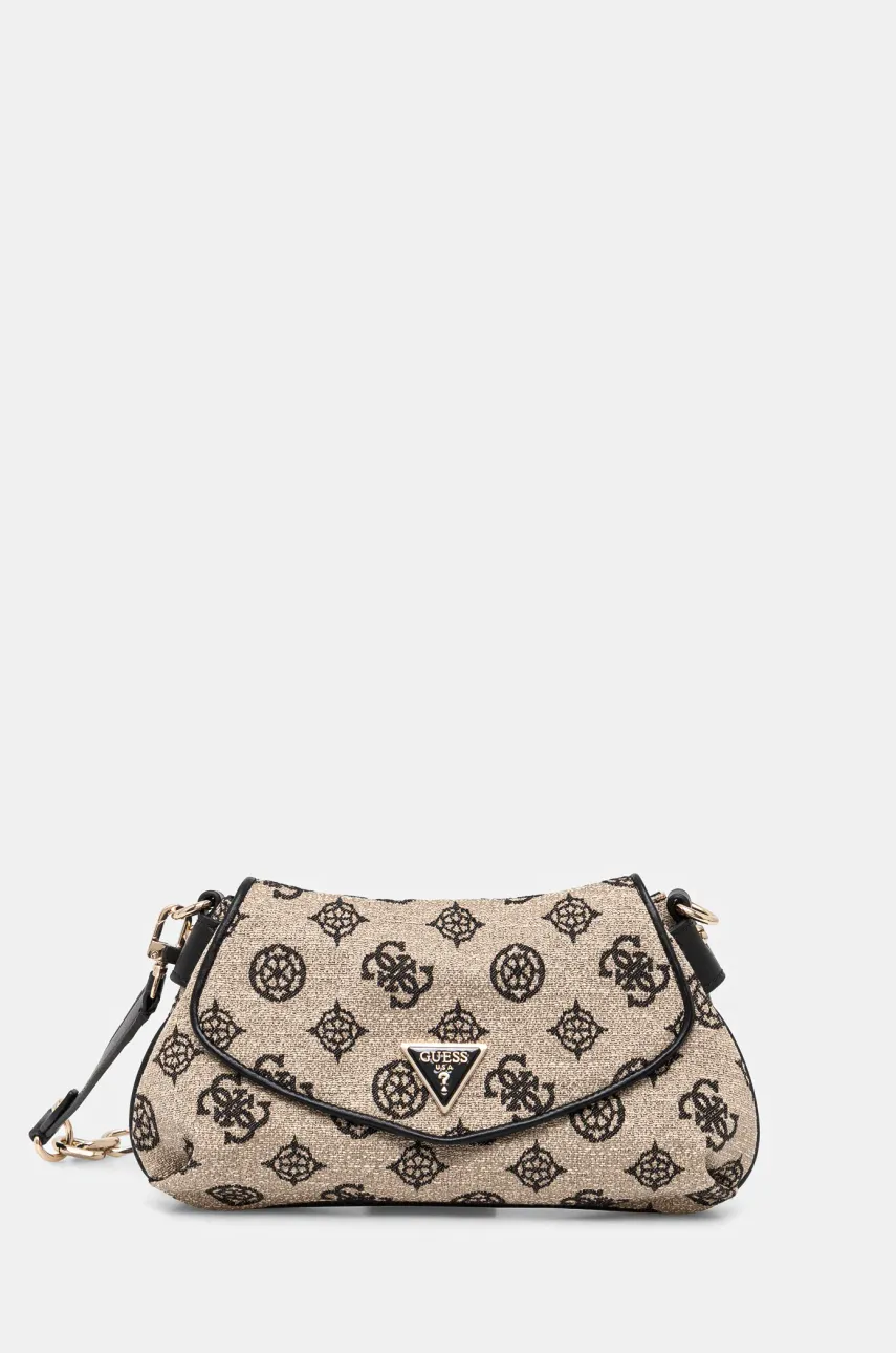 Τσάντα Guess BEYZA χρώμα: μπεζ, HWJG96 27190