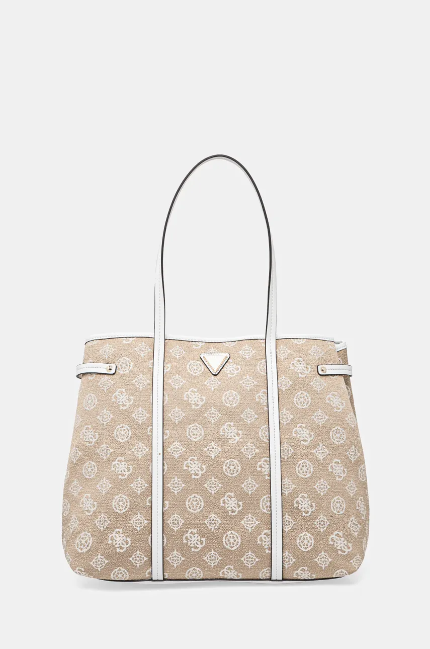 Τσάντα Guess BEYZA χρώμα: μπεζ, TWLP96 27024