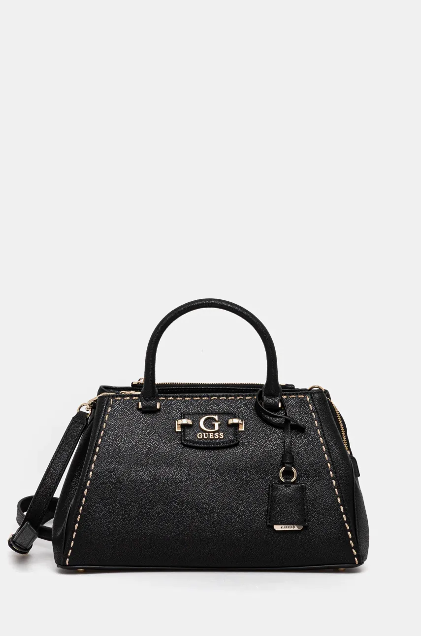 Τσάντα Guess NASTRA χρώμα: μαύρο, HWBG96 37060