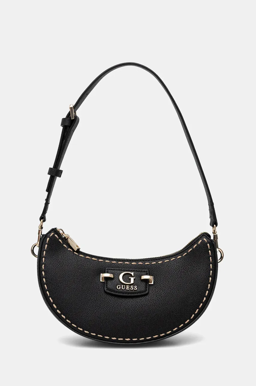 Τσάντα Guess NASTRA χρώμα: μαύρο, HWBG96 37170