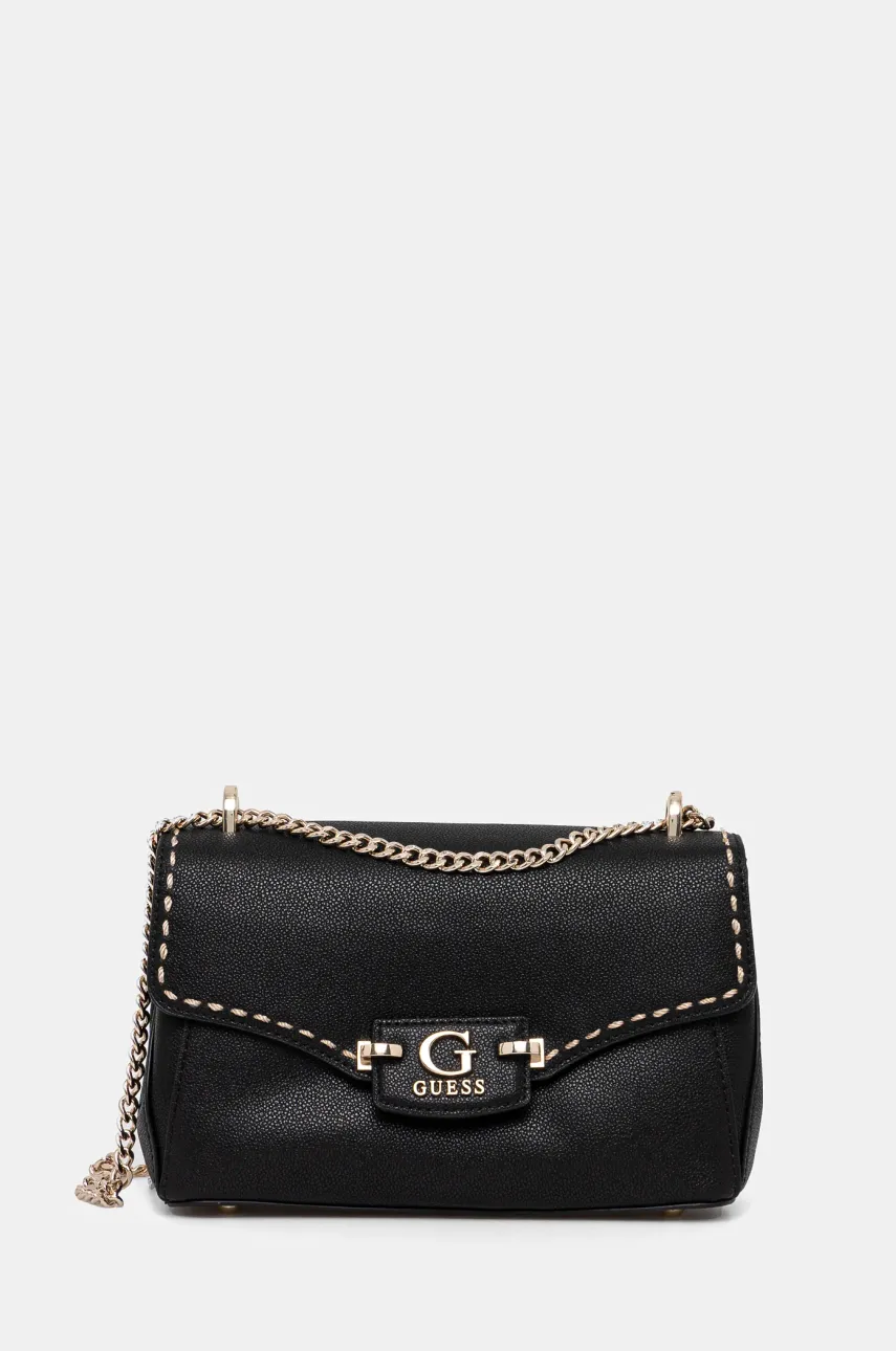 Τσάντα Guess NASTRA χρώμα: μαύρο, HWBG96 37210