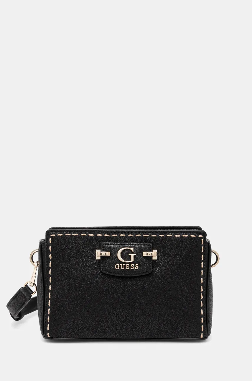 Τσάντα Guess NASTRA χρώμα: μαύρο, HWBG96 37720
