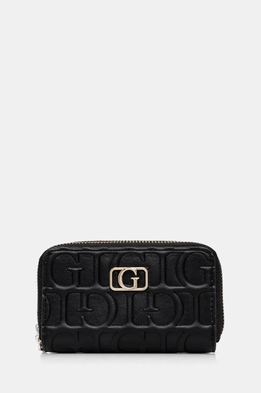 Πορτοφόλι Guess χρώμα: μαύρο, PW7522 P5211
