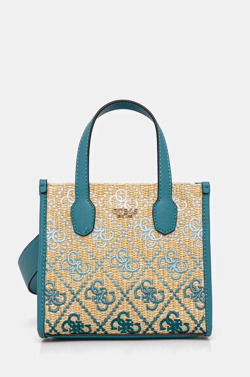 Τσάντα Guess SILVANA χρώμα: μπεζ, HWSW86 65770