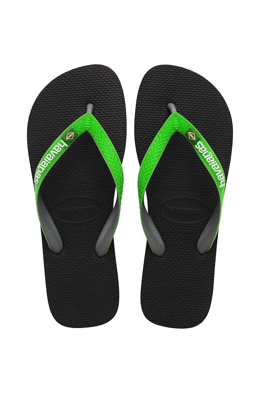 Σαγιονάρες Havaianas BRASIL MIX χρώμα: πράσινο, 4123206.8075