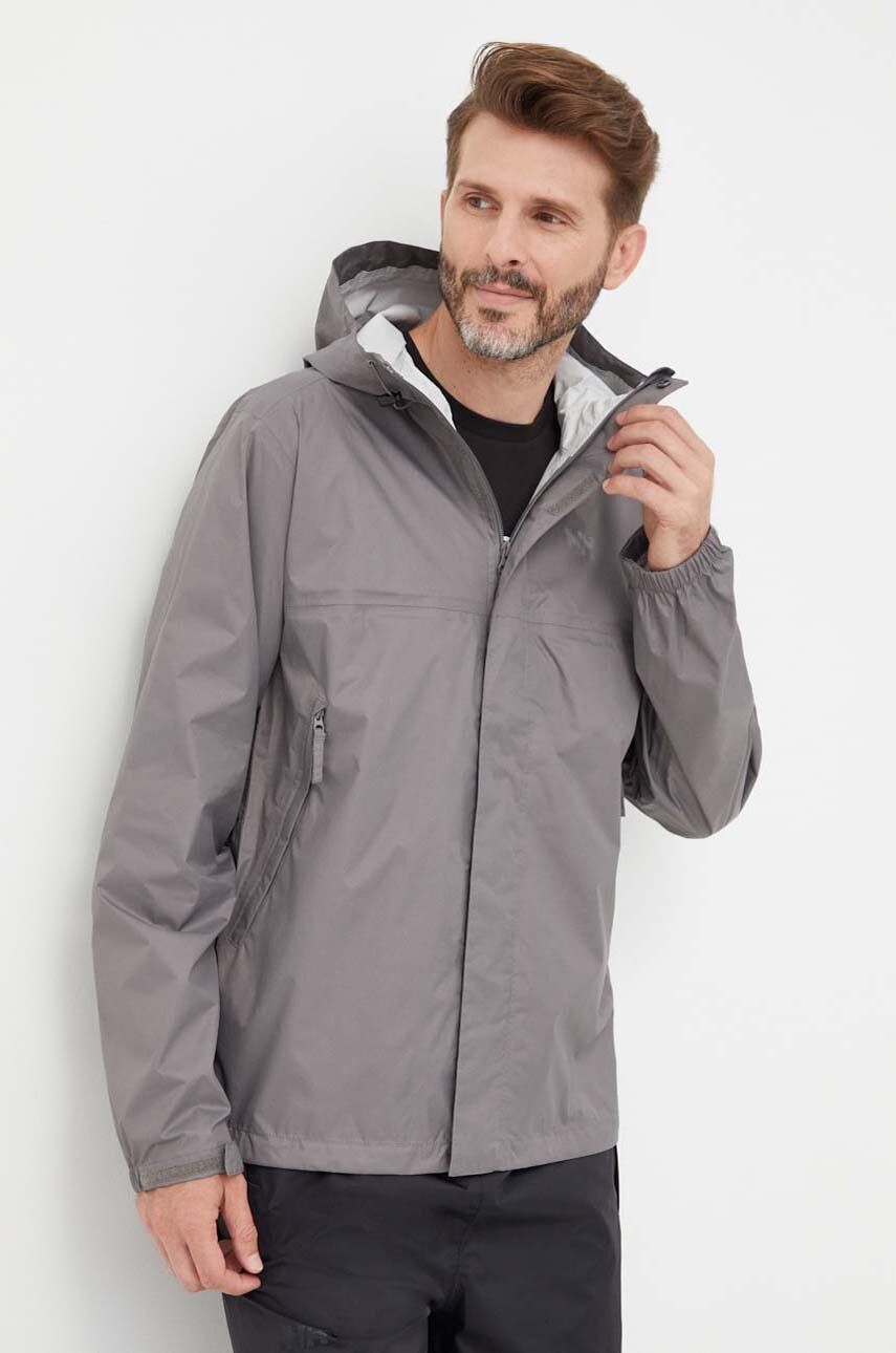 Αδιάβροχο μπουφάν Helly Hansen Loke ανδρικό, χρώμα γκρι 62252