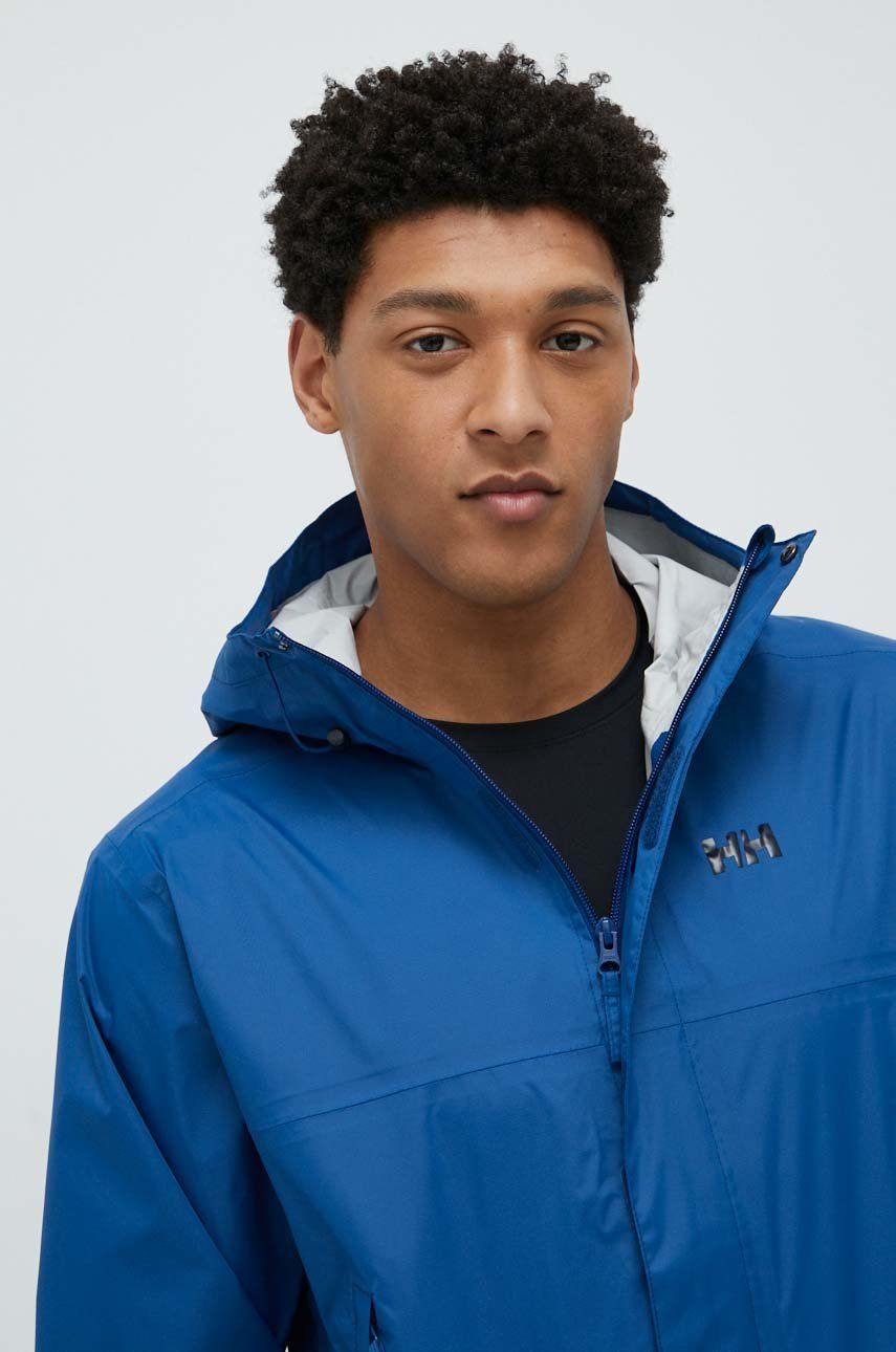 Αδιάβροχο μπουφάν Helly Hansen loke ανδρικό, χρώμα ναυτικό μπλε 62252