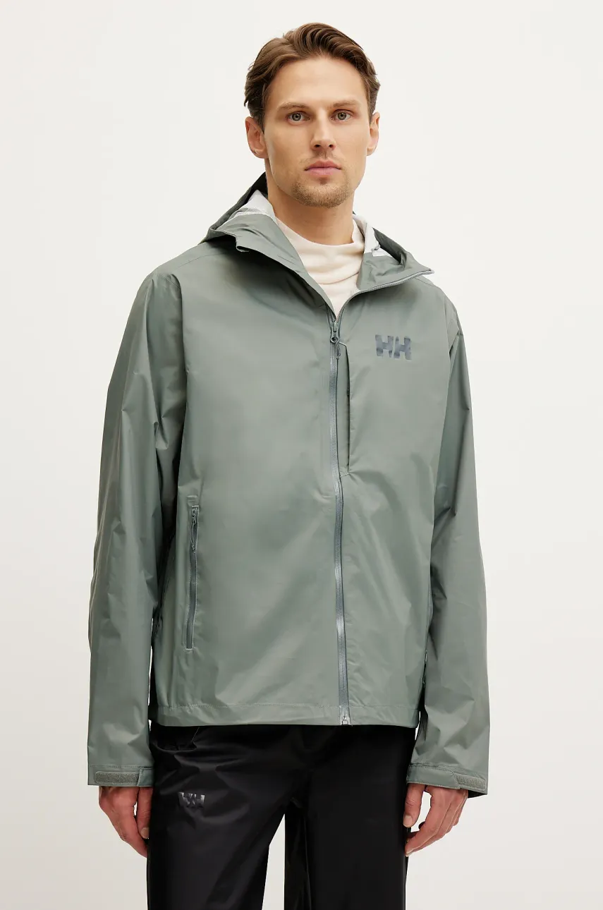 Αδιάβροχο μπουφάν Helly Hansen LOKE TERRA ανδρικό, χρώμα: πράσινο, 63365
