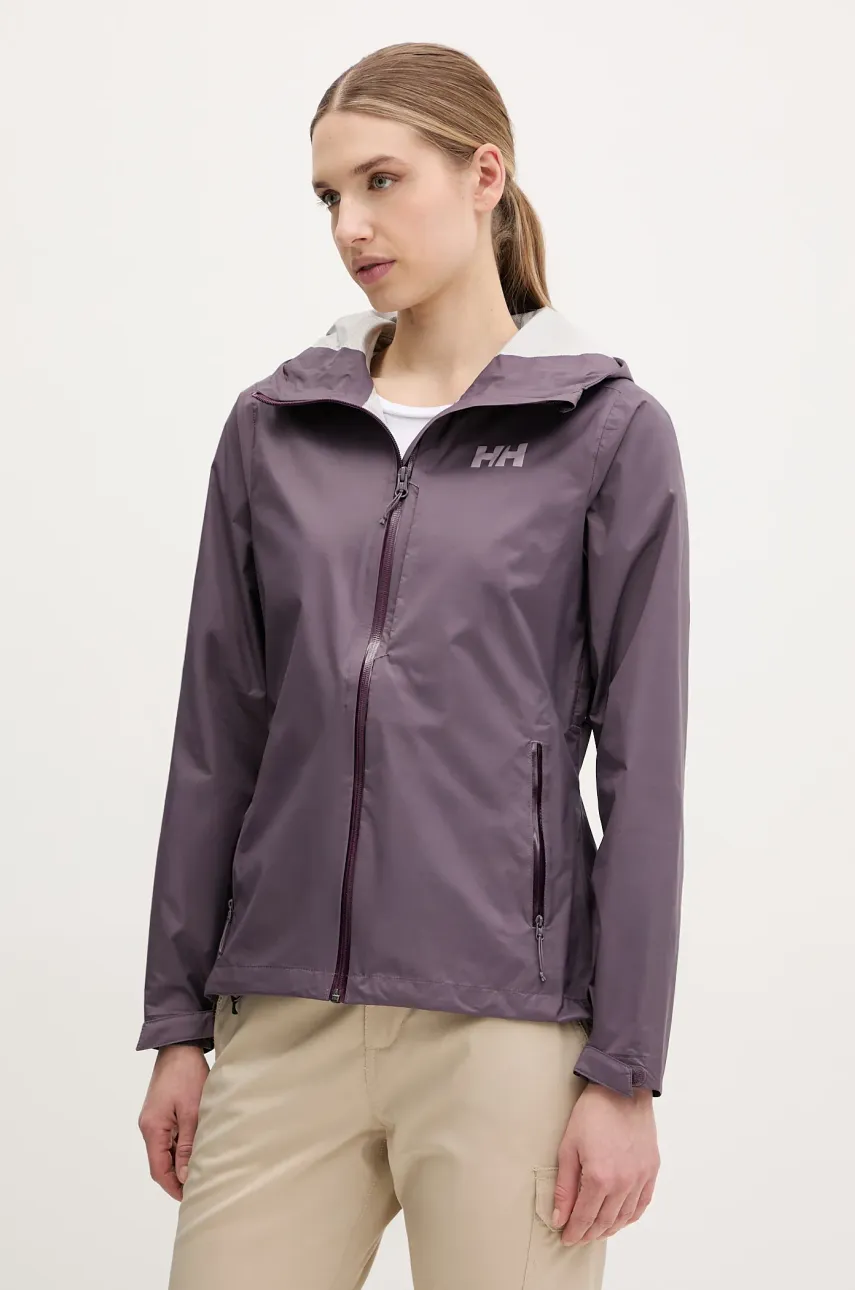 Αδιάβροχο μπουφάν Helly Hansen Loke Terra χρώμα: μοβ, 63389