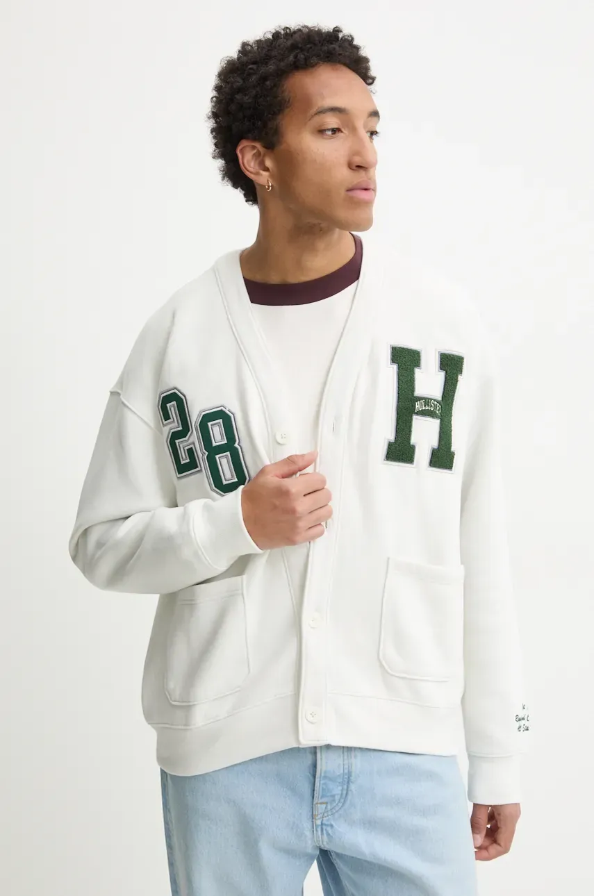 Μπλούζα Hollister Co. χρώμα: μπεζ, KI322-4156